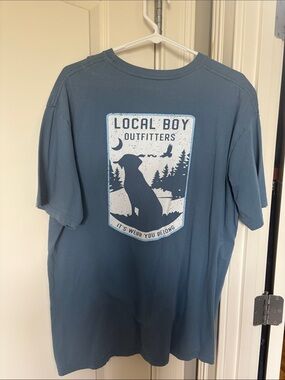 Local Boy Outfitters Men's Slate Blue Graphic Tee